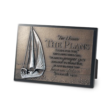 Small Plaque - Moments Of Faith-Sailboat - No. 20761